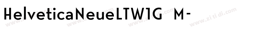 HelveticaNeueLTW1G M字体转换